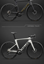 Load image into Gallery viewer, 2025 New Ultra-Light Carbon Fiber Road Bike Fast Racing Bicycle with Hydraulic Disc Brakes 16/24-Speed Gear Shift Drop Handlebar