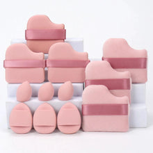Load image into Gallery viewer, 12 Piece All Purpose Makeup Sponge Set with Loose Powder Puffs Mini Air Cushion Puffs Beauty Eggs and Mini Beauty Sponges