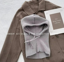 Load image into Gallery viewer, Knitted Hooded Cap Winter Balaclava