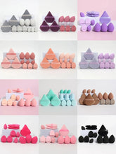 Load image into Gallery viewer, 12 Piece All Purpose Makeup Sponge Set with Loose Powder Puffs Mini Air Cushion Puffs Beauty Eggs and Mini Beauty Sponges