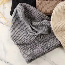Load image into Gallery viewer, Knitted Hooded Cap Winter Balaclava