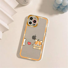 Load image into Gallery viewer, Cute Puppy Phone Case For Iphone 11 12 13 Mini Pro Max 14 Pro Max Case Shell Butt Squishy Fidget Toys Phone Case For Iphone