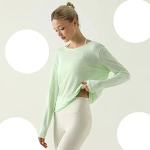 Load image into Gallery viewer, Women's Long Sleeve Workout Shirts