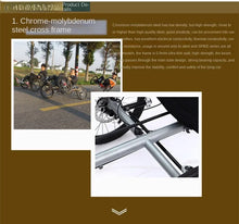 Load image into Gallery viewer, Lying on a tricycle, 3 shifting disc brakes, folding on a recumbent bike, casual commuting, riding a recumbent bicycle