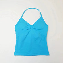 Load image into Gallery viewer, NCLAGEN Impact Longline Strappy Top Sports Yoga Vest Women's Fitness Tank Top Gym Beautiful Open Back Bra Running Workout Halter