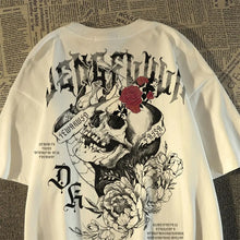 Load image into Gallery viewer, 💀 Pure Cotton Retro Skull Print T-Shirt
