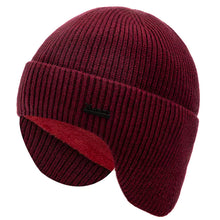Load image into Gallery viewer, Fleece-Lined Earflap Cap – Warm Winter Outdoor Beanie