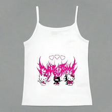 Load image into Gallery viewer, Y2K Hello Kitty Crop Top – Emo Girls Vintage Punk Tank