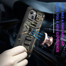Load image into Gallery viewer, Magnetic Army Green Shockproof Durable Cover Compatible iPhone 14 Case for iPhone 14 Pro Max 14 Plus 11 12 13 Pro Max XS Camouflage Armor Heavy Protection Phone Case Cover