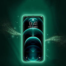 Load image into Gallery viewer, 2Pcs Luminous Protective Glass For iPhone 14 13 12 11 Pro Max X XR XS Screen Protector For 7 8 6 Plus SE3 Glowing Tempered Glass Luminous Glowing Tempered Glass Screen Protector for iPhone
