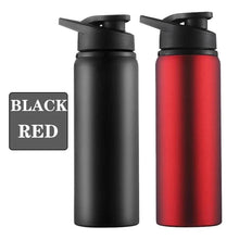 Load image into Gallery viewer, Portable Water Bottle Bicycle Riding Drinking Water Bottle Outdoor Sport Travel Mug Metal Stainless Steel Bottle