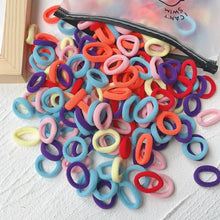 Load image into Gallery viewer, 20/50pcs Kids Elastic Hair Bands Girls Sweets Scrunchie Rubber Band for Children Hair Ties Clips Headband Baby Hair Accessories