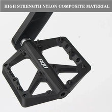 Load image into Gallery viewer, RGO Bicycle Pedals Mtb Nylon Platform Footrest Flat Mountain Bike Paddle Grip Pedalen Bearings Footboards Cycling Foot Hold