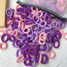 Load image into Gallery viewer, 20/50pcs Kids Elastic Hair Bands Girls Sweets Scrunchie Rubber Band for Children Hair Ties Clips Headband Baby Hair Accessories