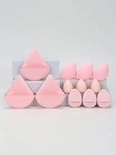 Load image into Gallery viewer, 12 Piece All Purpose Makeup Sponge Set with Loose Powder Puffs Mini Air Cushion Puffs Beauty Eggs and Mini Beauty Sponges