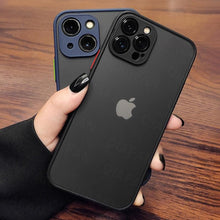 Load image into Gallery viewer, Luxury Shockproof Armor Phone Case For iPhone 11 12 13 14 Pro Max Silicone Clear Hard Cover Protective Hard Back Cover with Soft Edge Bumper Shockproof Anti-Drop Case For iPhone