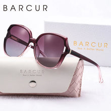 Load image into Gallery viewer, BARCUR Women’s Gradient Butterfly Frame Polarized Fashionable Sunglasses – Trendy Elegant Large PC Elliptical Design with UV400 Protection for Summer Travel Beach Shopping & Summer Style – White Gift Box Included