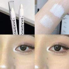 Load image into Gallery viewer, Matte Eyeshadow Stick White Eyeliner Shimmer Silver Highlighter Pen Cream Formula