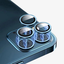 Load image into Gallery viewer, Camera Lens Ring For iPhone 13 14 12 Pro Max Mini Full Cover Metal Ring Tempered Glass On iPhone13pro Back Screen Protector Camera Tempered Glass Protective Film Aluminum Alloy Camera Lens Cover
