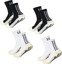 Load image into Gallery viewer, 4 Pack Men s Anti Slip Soccer Socks