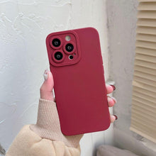 Load image into Gallery viewer, Bright Colors Soft Silicone Phone Case For iPhone 11 Pro Max X XR XS Max 7 8 6S Plus Mini Camera Protection Back Cover Silicone Camera Protection Case Soft Scratch-Resistant Case For Iphone