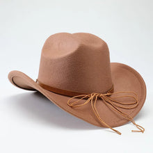 Load image into Gallery viewer, New denim hats for men and women, Western cowboy hats, five pointed star belt hats, soft woolen hats