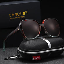 Load image into Gallery viewer, BARCUR Oversized Square Polarized Sunglasses for Women – Fashion Gradient Lens Summer Eyewear with UV400 Protection – Lightweight PC Comfortable Frame Trendy Street Style Shades for Summer Shopping Beach & Travel
