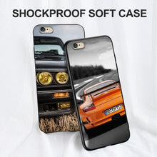 Load image into Gallery viewer, Cute Cover Soft Silicone Print Cars Print Phone Case For Iphone 5s 5 S Se 2016 4.0" Case Phone Cover On Iphone 6s 6 S Plus Funda Bumper Black Case Sport Race Car