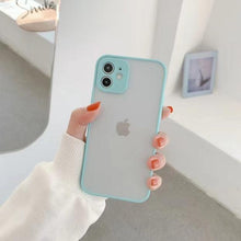 Load image into Gallery viewer, Simple White Camera Shockproof Silicone Phone Case For iPhone 13 Pro Max 14 Pro Protect Cover For Men Modern Translucent Back Cover Mobile case Compatible with iPhone
