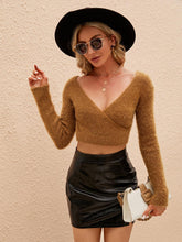 Load image into Gallery viewer, Sexy V-Neck Mohair Elegant Cropped Top | NCS