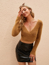 Load image into Gallery viewer, Sexy V-Neck Mohair Elegant Cropped Top | NCS
