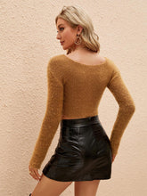 Load image into Gallery viewer, Sexy V-Neck Mohair Elegant Cropped Top | NCS