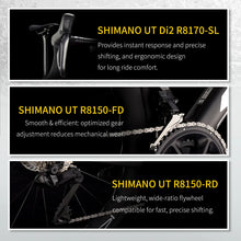 Load image into Gallery viewer, SAVA AEROX SLR8 Full Carbon Fiber Racing Grade Road Bike E-Shift Road Bike with SHIMAN0 ULTEGRA 8170 Di2 Kit UCI+CE Approved