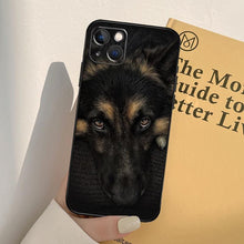 Load image into Gallery viewer, Cartoon German Shepherd Phone Case MAsk Dog Case For iPhone 13 12 Mini 11 14 Pro Max 6S 8 7 Plus SE 2022 2020 X XS Max XR Back Cover Poodle Dog Phone Case Compatible with iphone