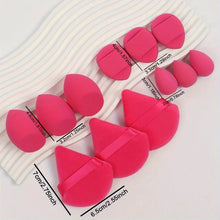 Load image into Gallery viewer, 12 Piece All Purpose Makeup Sponge Set with Loose Powder Puffs Mini Air Cushion Puffs Beauty Eggs and Mini Beauty Sponges