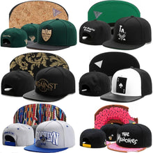 Load image into Gallery viewer, Skull Hand Snapback Hat – Flat Bill Adjustable Baseball Cap
