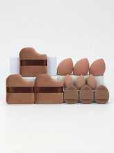 Load image into Gallery viewer, 12 Piece All Purpose Makeup Sponge Set with Loose Powder Puffs Mini Air Cushion Puffs Beauty Eggs and Mini Beauty Sponges