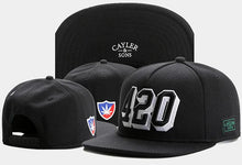 Load image into Gallery viewer, Skull Hand Snapback Hat – Flat Bill Adjustable Baseball Cap