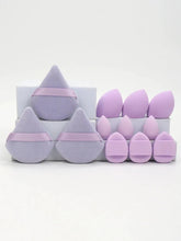 Load image into Gallery viewer, 12 Piece All Purpose Makeup Sponge Set with Loose Powder Puffs Mini Air Cushion Puffs Beauty Eggs and Mini Beauty Sponges