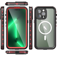 Load image into Gallery viewer, Waterproof Case For iPhone 14 Pro Max 14 Pro iPhone 13 Pro Max Protector Full Body Protective Dustproof Magnetic Phone Case Waterproof 360 Degree All-Round Protection with Built-in Screen Protector Outdoor Transparent Shockproof Case