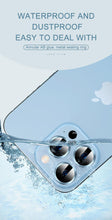 Load image into Gallery viewer, Full Cover Frame Glass Camera Lens Protector For iPhone 14 Plus Lens Glass For iPhone 11 12 13 Pro Max Mini Premium Tempered Glass Film Aluminum Alloy Lens Ring Cover Camera Protector