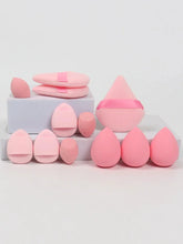 Load image into Gallery viewer, 12 Piece All Purpose Makeup Sponge Set with Loose Powder Puffs Mini Air Cushion Puffs Beauty Eggs and Mini Beauty Sponges