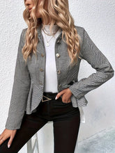Load image into Gallery viewer, Women’s Plus-Size Solid Color Peplum Jacket – Casual Outerwear