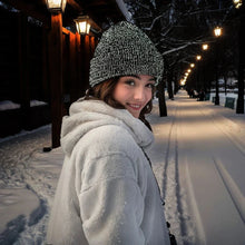 Load image into Gallery viewer, Unisex Winter Reflective Beanie – High Visibility Noctilucent Knit Hat