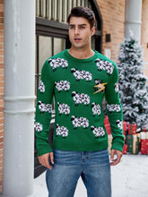 Load image into Gallery viewer, Sheep Jacquard Casual Long-Sleeve Ugly Christmas Sweater | NCS