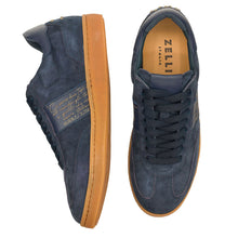 Load image into Gallery viewer, 65-400-NVY SHIZZO Signature Leather Sneakers, Navy