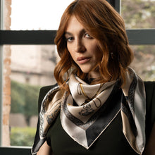 Load image into Gallery viewer, Gabriella - Silk Foulard - Hazelnut