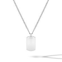 Load image into Gallery viewer, Beveled Tag Pendant - Silver