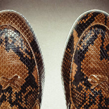 Load image into Gallery viewer, Men's Brown Snakeskin Milano Loafer