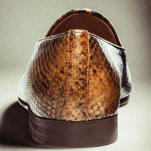 Load image into Gallery viewer, Men's Brown Snakeskin Milano Loafer